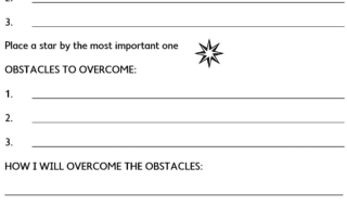 Goal setting form for motivating students