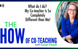 Thumbnail for Susan Fitzell's co-teaching podcast - co-teaching relationship
