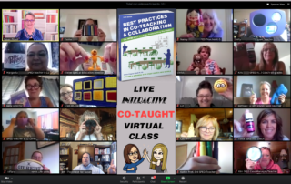 Zoom gallery shot of Susan Fitzell, M.Ed., CSP co-teaching co-teachers